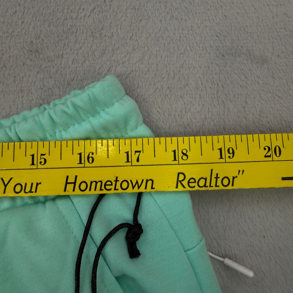 True Born Knit Shorts Mens XL Mint Green Zipper Pockets Drawstring Active - Picture 6 of 7